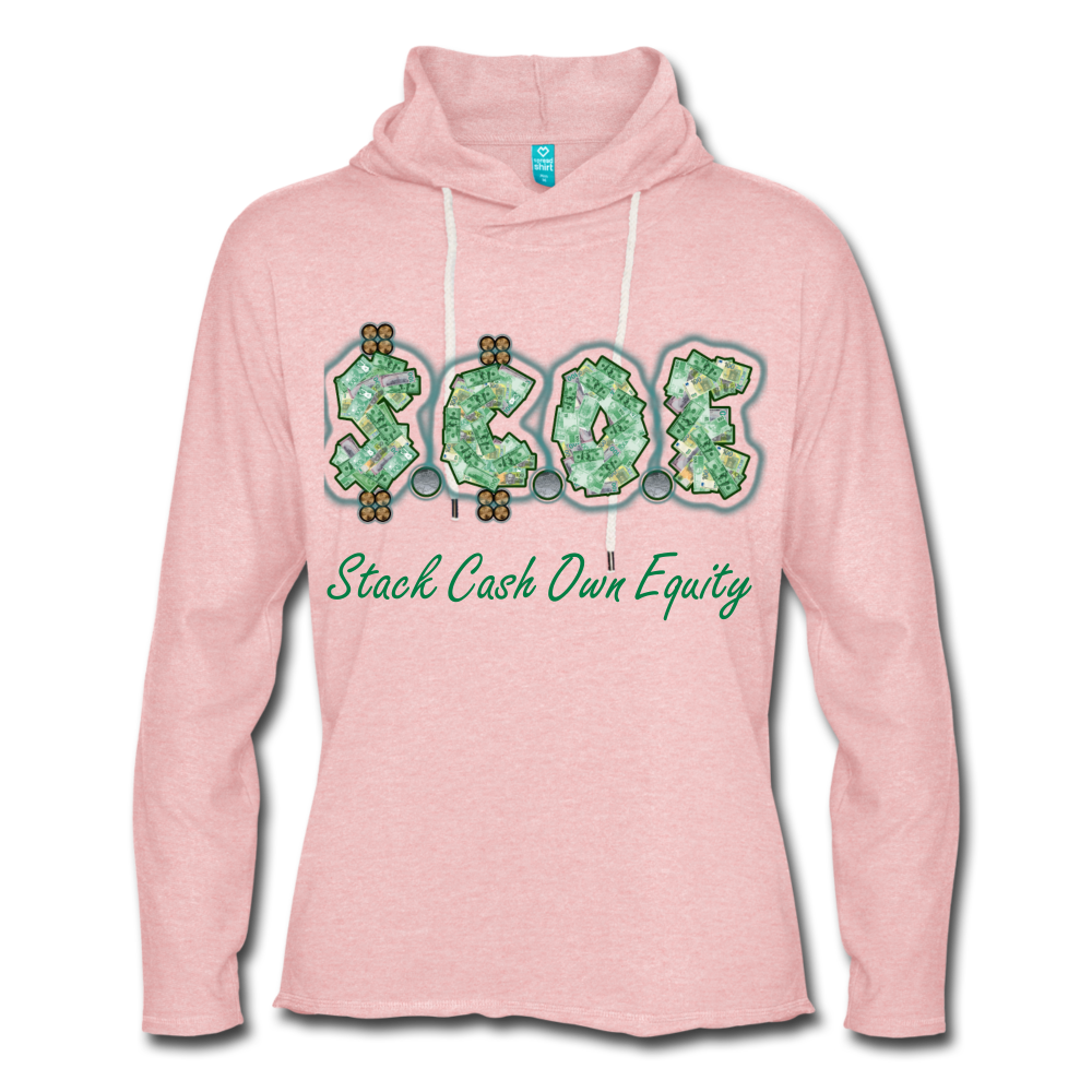 S.C.O.E Lightweight Terry Hoodie - cream heather pink