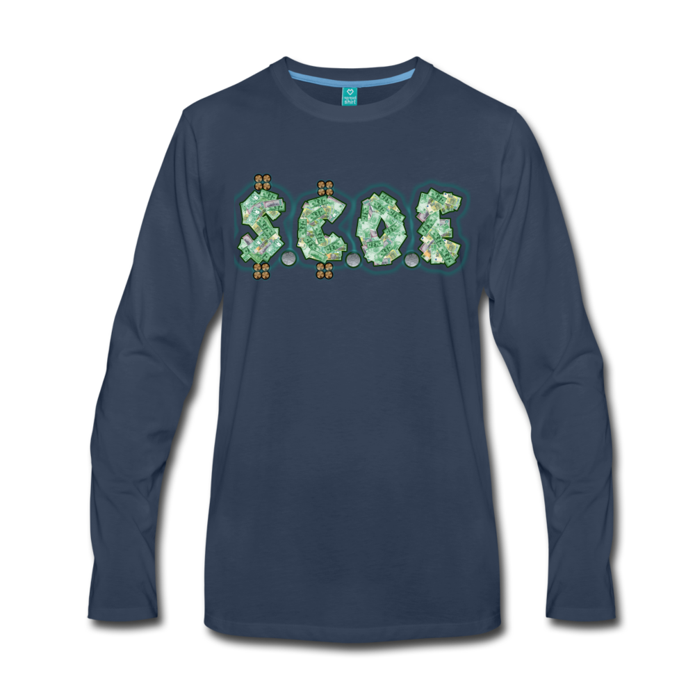 S.C.O.E Premium Long Sleeve Shirt - navy