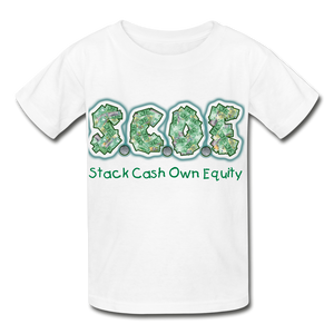 S.C.O.E Youth  T-Shirt - white