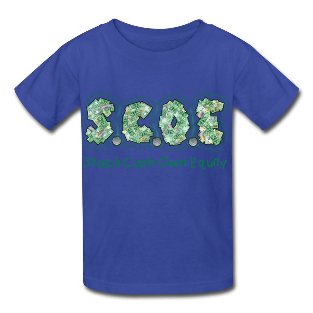 S.C.O.E Youth  T-Shirt - royal blue