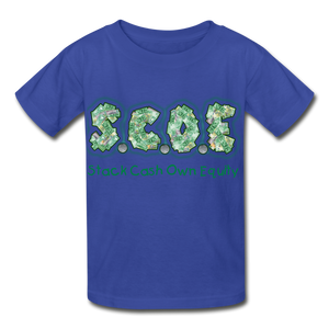 S.C.O.E Youth  T-Shirt - royal blue