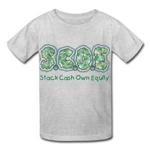 S.C.O.E Youth  T-Shirt - heather gray