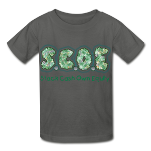 S.C.O.E Youth  T-Shirt - charcoal