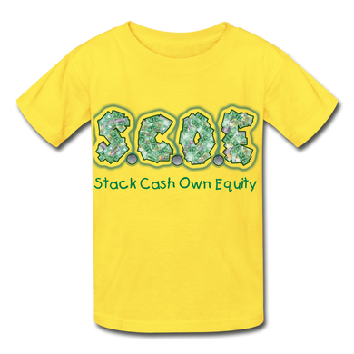 S.C.O.E Youth  T-Shirt - yellow
