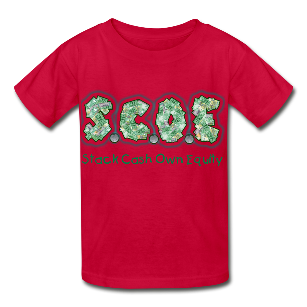 S.C.O.E Youth  T-Shirt - red