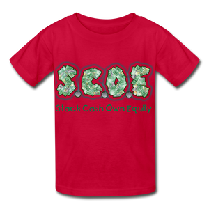 S.C.O.E Youth  T-Shirt - red