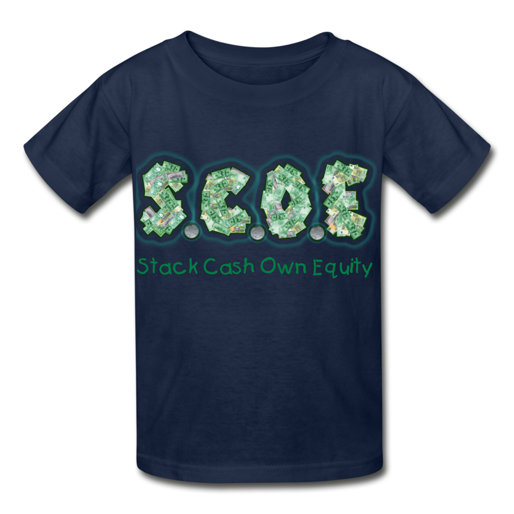S.C.O.E Youth  T-Shirt - navy