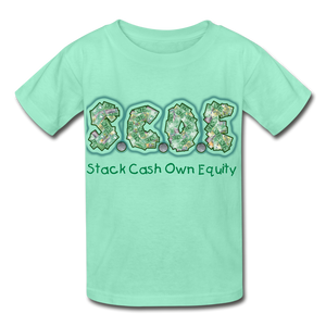 S.C.O.E Youth  T-Shirt - deep mint