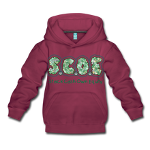 Load image into Gallery viewer, S.C.O.E Youth Premium Hoodie - burgundy