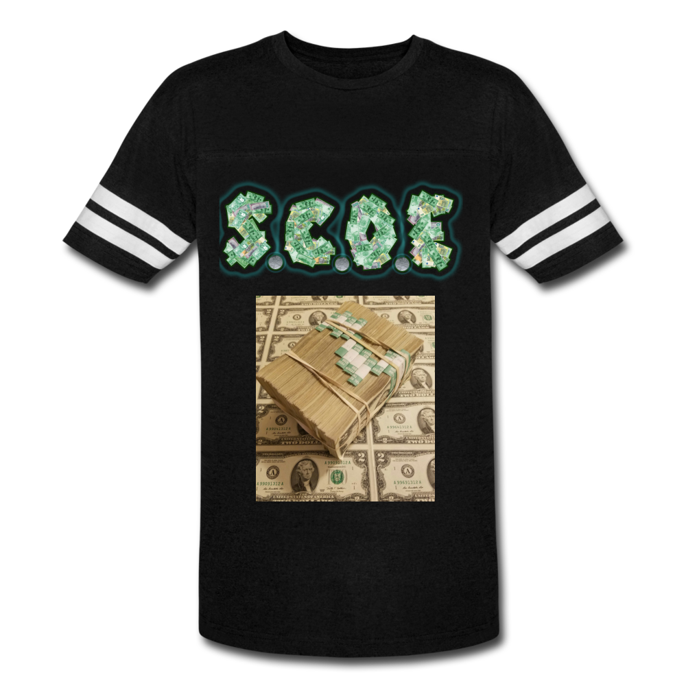S.C.O.E $2 Bill Jersey T-Shirt - black/white