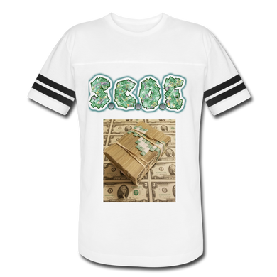 S.C.O.E $2 Bill Jersey T-Shirt - white/black
