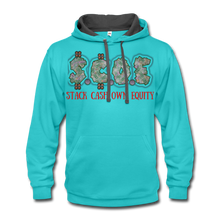 Load image into Gallery viewer, S.C.O.E &quot;Pray&quot; Hoodie - scuba blue/asphalt
