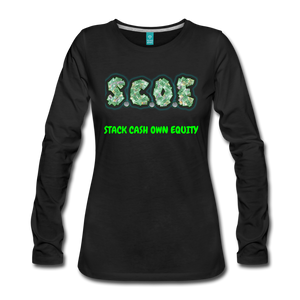 S.C.O.E Women's Premium Long Sleeve T-Shirt - black