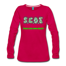 Load image into Gallery viewer, S.C.O.E Women&#39;s Premium Long Sleeve T-Shirt - dark pink