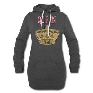 S.C.O.E QUEEN Hoodie Dress - heather black