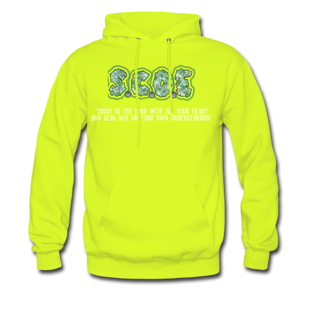 S.C.O.E "Proverbs 3:5" Hoodie - safety green