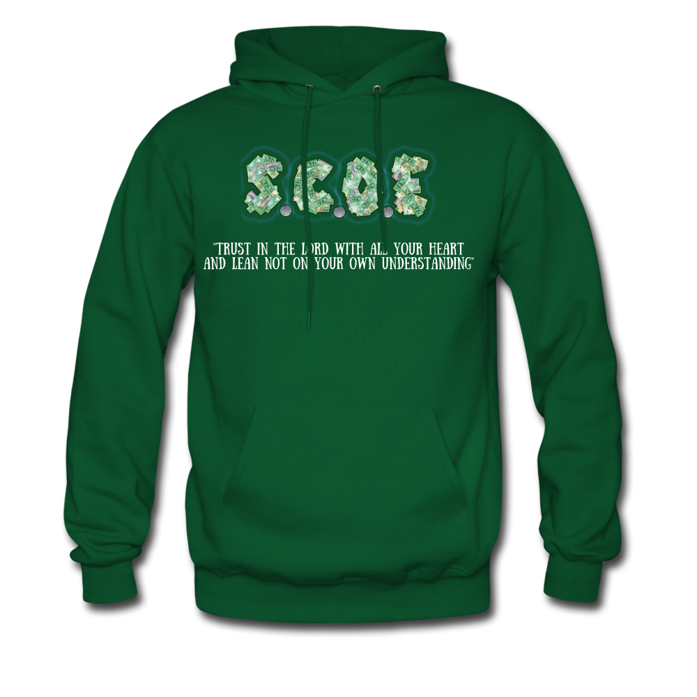S.C.O.E "Proverbs 3:5" Hoodie - forest green