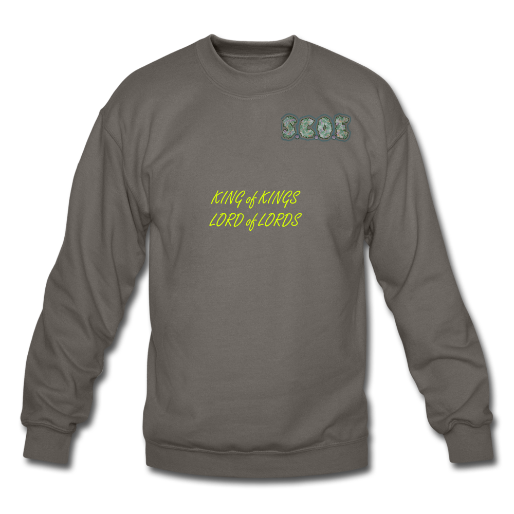 S.C.O.E King of Kings Crewneck Sweatshirt - asphalt gray