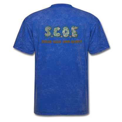 S.C.O.E Healthy Wealthy Wise Vintage T-Shirt - mineral royal