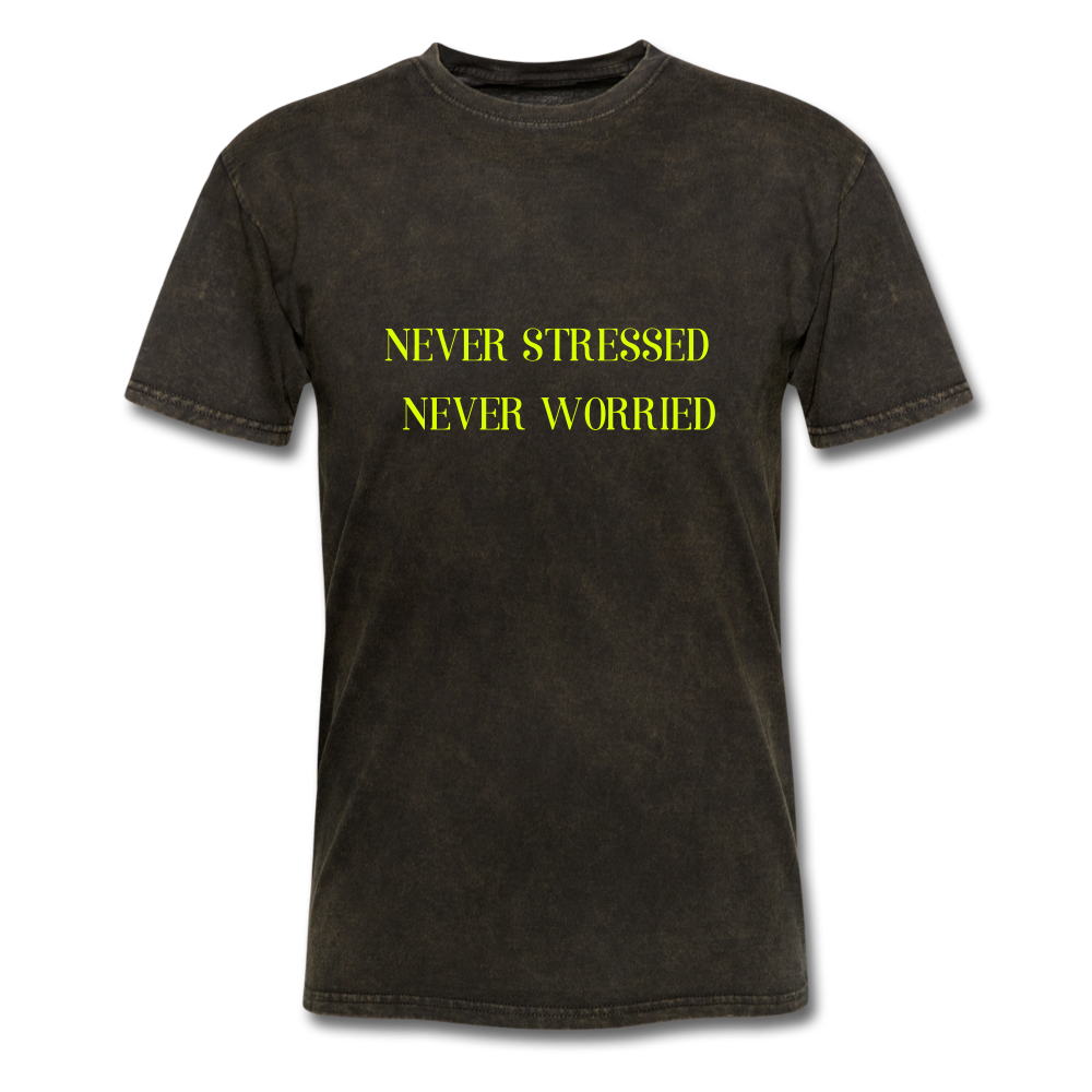 S.C.O.E Never Stressed Never Worried T-Shirt - mineral black