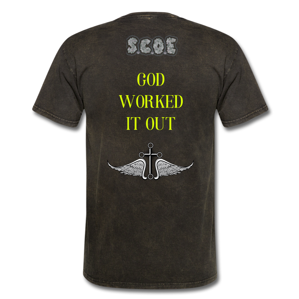 S.C.O.E Never Stressed Never Worried T-Shirt - mineral black