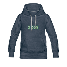 Load image into Gallery viewer, S.C.O.E Women&#39;s Multi-Color Logo Hoodie - heather denim