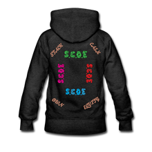 Load image into Gallery viewer, S.C.O.E Women&#39;s Multi-Color Logo Hoodie - charcoal gray
