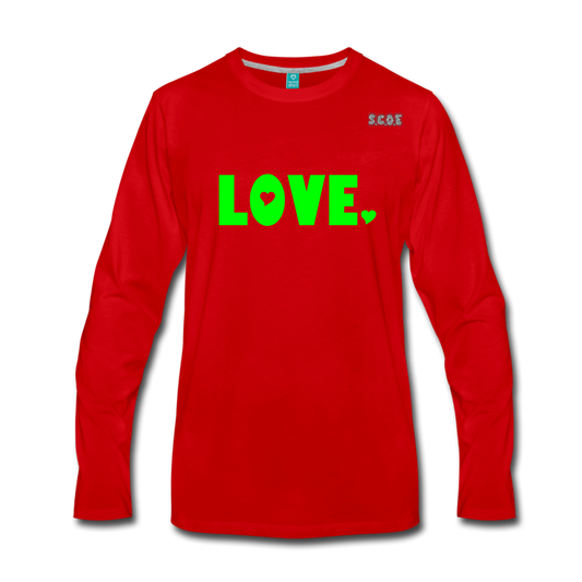 S.C.O.E LOVE Long Sleeve - red
