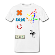 Load image into Gallery viewer, S.C.O.E Abstract Random Tee - white