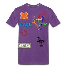 Load image into Gallery viewer, S.C.O.E Abstract Random Tee - purple