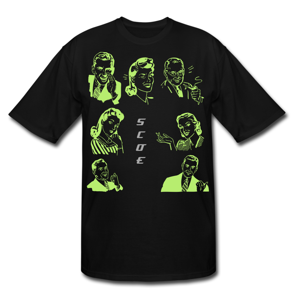 S.C.O.E Vintage Print Tall Tee - black