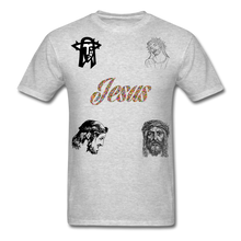 Load image into Gallery viewer, S.C.O.E Jesus Portrait Tee - heather gray