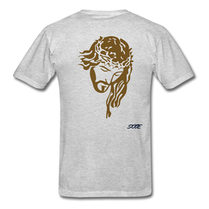 S.C.O.E Jesus Portrait Tee - heather gray