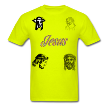 Load image into Gallery viewer, S.C.O.E Jesus Portrait Tee - safety green