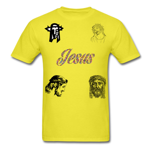 S.C.O.E Jesus Portrait Tee - yellow