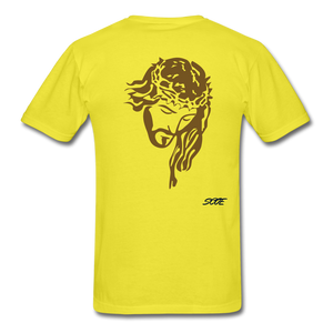 S.C.O.E Jesus Portrait Tee - yellow