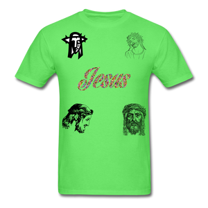 S.C.O.E Jesus Portrait Tee - kiwi