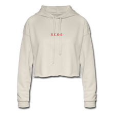 Load image into Gallery viewer, S.C.O.E Financial Freedom Crop Hoodie - dust