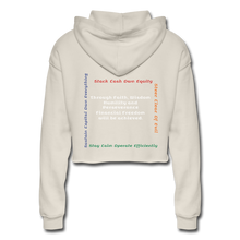 Load image into Gallery viewer, S.C.O.E Financial Freedom Crop Hoodie - dust