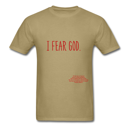 S.C.O.E Fear God T-Shirt - khaki