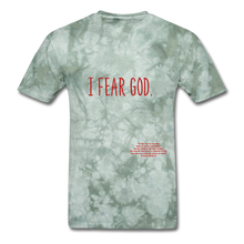Load image into Gallery viewer, S.C.O.E Fear God T-Shirt - military green tie dye