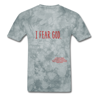 S.C.O.E Fear God T-Shirt - grey tie dye