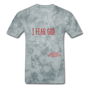 S.C.O.E Fear God T-Shirt - grey tie dye