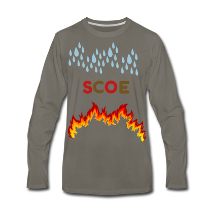 S.C.O.E Fire Long Sleeve Shirt - asphalt gray