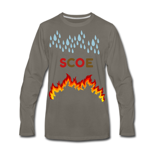 S.C.O.E Fire Long Sleeve Shirt - asphalt gray