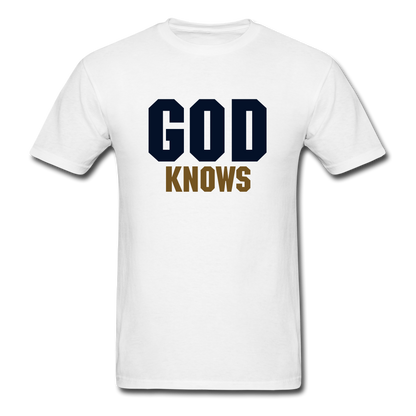 S.C.O.E God Knows Unisex T-shirt - white