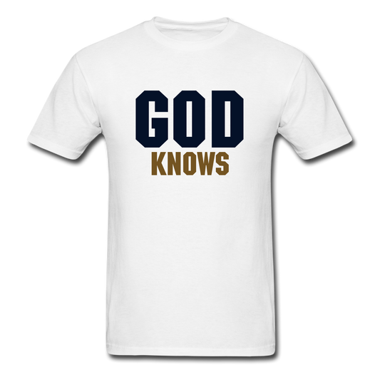S.C.O.E God Knows Unisex T-shirt - white