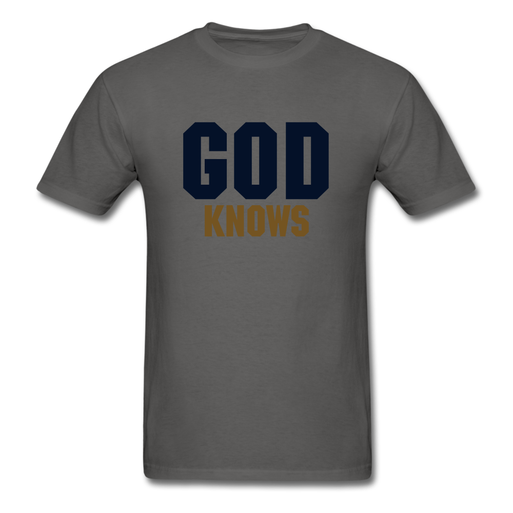 S.C.O.E God Knows Unisex T-shirt - charcoal
