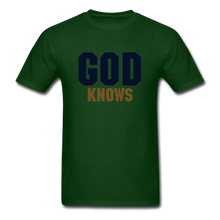 Load image into Gallery viewer, S.C.O.E God Knows Unisex T-shirt - forest green