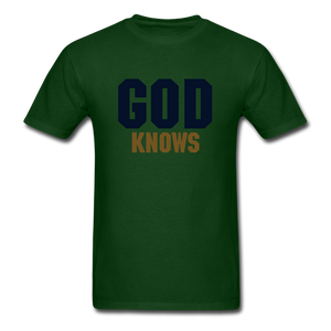 S.C.O.E God Knows Unisex T-shirt - forest green